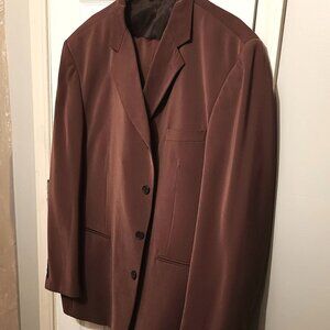 Davizzo Men 2 Piece Rust Color Suit       50R